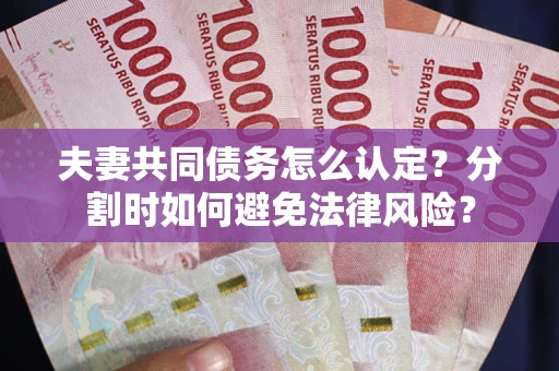 北京夫妻共同债务怎么认定？分割时如何避免法律风险？